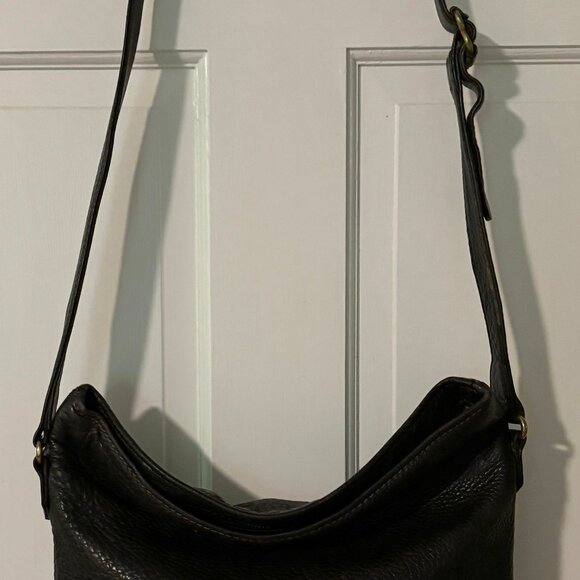 Vintage Coach Black Pebble Bucket Bag - Picture 4 of 4